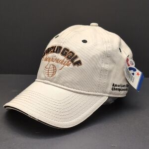 NWT,Headwear by The Game Men's Off-white  World Golf, Harding Park 1925 Cap.